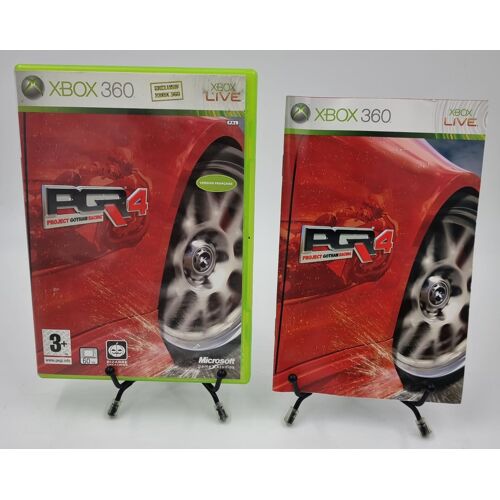 Jeu Xbox 360 Project Gotham Racing 4 (Pgr) En Boite, Complet (Antivol Collé Au Dos De La Boite)