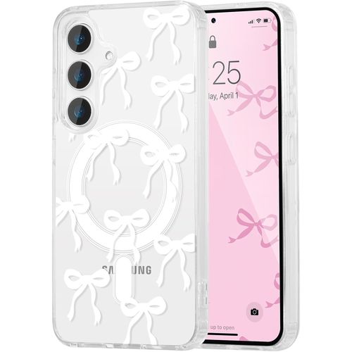 Coque Magnétique Pour Samsung Galaxy A36 Compatible Avec Recharge Sans Fil, Transparent Étui Housse De Téléphone En Motif De Papillon Antichoc Tpu Bumper Cover Pour Filles Femme, B[Hou995202]