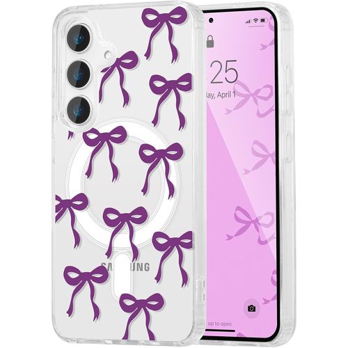Coque Magnétique Pour Samsung Galaxy A36 Compatible Avec Recharge Sans Fil, Transparent Étui Housse De Téléphone En Motif De Papillon Antichoc Tpu Bumper Cover Pour Filles Femme, V[Hou995167]
