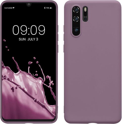 LORANKA-Housse Compatible avec Huawei P30 Pro Coque - Housse de téléphone Protection Souple en Silicone - Iris pâle