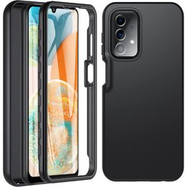 CAUC-Coque pour Samsung Galaxy A23 5G, Coque Samsung A23, 360 Degrés Full Body Antichoc Housse Protection d'écran intégrée en, Antirayures Robuste Etui Galaxy A23 Coque pour Samsung A23 5G, Noir