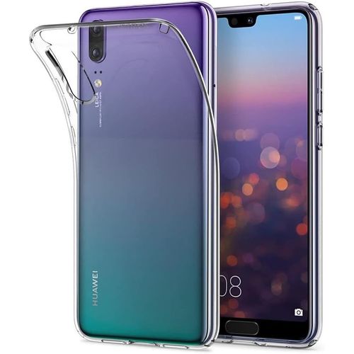 Thsds-Coque Transparente Pour Huawei P20 [Coque En Silicone] [%100 % Transparent] [Matériau Allemand] [Ultra Fin] Coque De Protection Transparente Pour Huawei P20