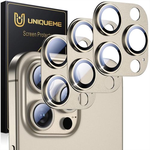 Kal-Pour Iphone 5 Pro/5 Pro Max Protection Camera Objectif - Ultra Hd Caméra Protection 9h Dureté Ultra Résistant Film Verre Trempé Facile À Installer - 3 Pièces - Or