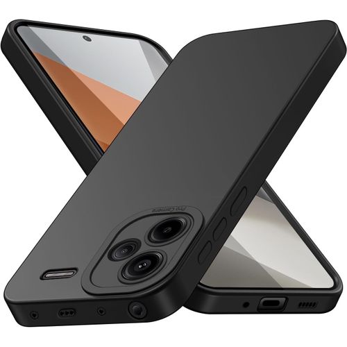 Coque Pour Xiaomi Redmi Note 13 Pro Plus 5g (Pas Pour 4g), Housse Etui De Protection Silicone Souple,Cover Antichoc Avec Protege De Camera,Compatible Avec Tpu (Noir, Note 13 Pro+ 5g)