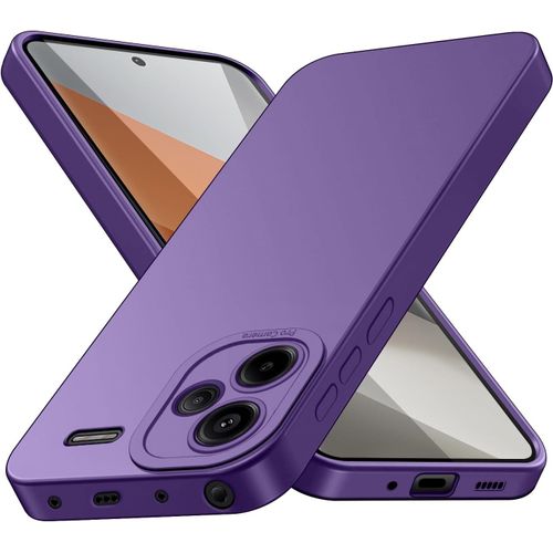 Coque Pour Xiaomi Redmi Note 13 Pro Plus 5g (Pas Pour 4g), Housse Etui De Protection Silicone Souple,Cover Antichoc Avec Protege De Camera,Compatible Avec Tpu (Violet, Note 13 Pro+ 5g)