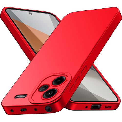 Coque Pour Xiaomi Redmi Note 13 Pro Plus 5g (Pas Pour 4g), Housse Etui De Protection Silicone Souple,Cover Antichoc Avec Protege De Camera,Compatible Avec Tpu (Rouge, Note 13 Pro+ 5g)
