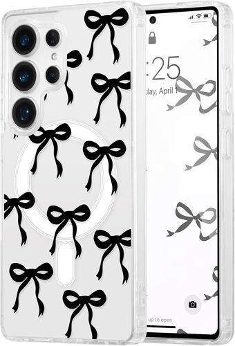 Coque Magnétique Pour Samsung Galaxy S22 Ultra 5G Transparent Étui Housse De Téléphone En Motif De Papillon Case Avec Recharge Sans Fil, Antichoc Bumper Cover Pour Filles Femme, No[MAG6200962]