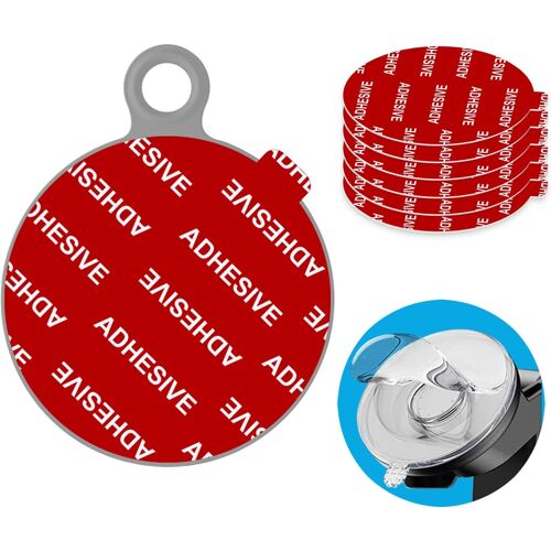 Dashboard Pad Montage Disque Adhésif Kit De Remplacement Adhésif,6pcs 80mm Cercle Autocollants Double Face Résistants À La Chaleur Pour Ventouse Support De Téléphone De Voiture Disque