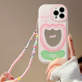 Compatible Avec Coque Iphone 11 Pro Max Couverture Avec Glitter Perle Bracelet Chain Strap,Case Bijoux De Telephone Cute Ours Motif Design Paillettes Pearl Femme Housse Pour Iphone 11 Pro Max.[U2026]