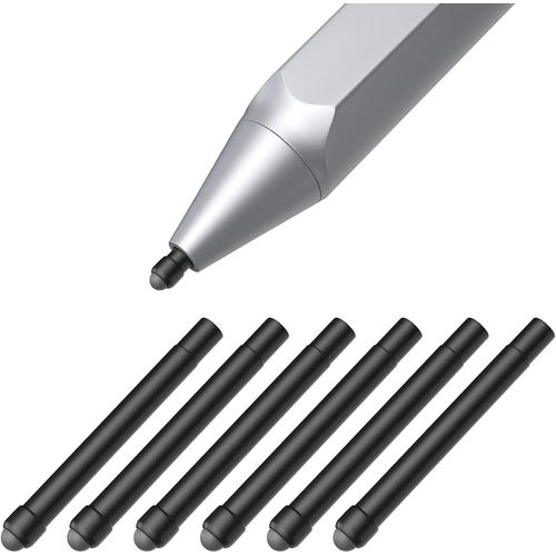 Surface Pointes,Pen Pointes Stylet Surface Remplacement,(6 Pcs,Type Hb ) Mine E Pour Stylet Surface Pen,Pour Surface Pro 2017 Pen (Modèle 1776),Surface Pro 4 Pen-Noir
