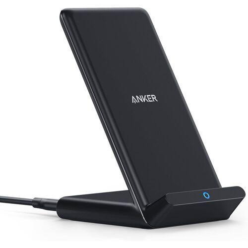 TRAHOO-PowerWave Stand - Chargeur sans Fil Rapide certifié Qi 10W pour Samsung Galaxy S9/8/7/+, Compatible Standard 5W iPhone XR/XS Max/XS/X/8/8 Plus, Mate 20 Pro (Chargeur Mural Non Inclus)