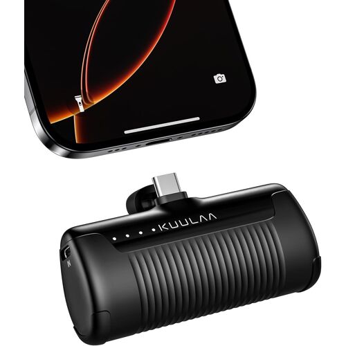 Kalanka-Batterie Externe Usb C 4500mah Mini Power Bank, Chargeur Externe Mini Batterie Externe Samsung, Compact Et Léger Batterie Portable Pour Iphone 16/15 Series/Samsung, Noir