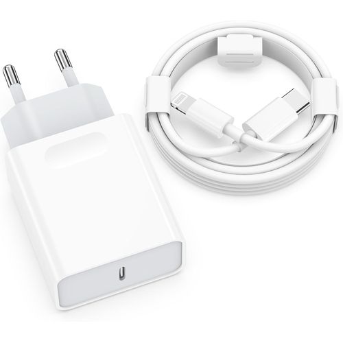 Rapide Chargeur For Iphone - 25W Usb C Prise Replacement For Iphone14/14 Plus/14 Pro/14 Pro Max 13 12 11 Se X Xs Xr 8 7 6 6S Pad 2M Cable Adaptateur Secteur Mural Alimentation