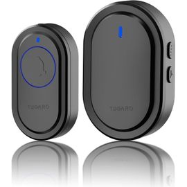 Sonnette Sans Fil, Enfichable Sans Fil Dans La Plage De 500 Pieds Avec 40 Cloches, Réglage Du Volume À 5 Niveaux Et Indicateur Led, Facile À Installer Dans La Maison Et L'Appartement, La Villa, Le