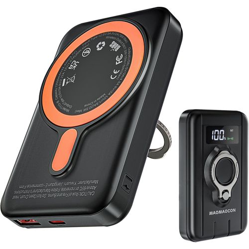 Eryi-Magnetic Power Bank 12000mah 22.5w Chargement Rapide Chargeur Portable Powerbank Sans Fil Avec Écran Lcd Petit Pack De Batterie Usb-C Avec Mag-Safe Pour Smartphones Smartwatch