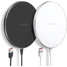 SJZG-Chargeur Sans Fil Pour Iphone 15W, 2Pc Chargeur Induction Magnétique Pour Iphone, Usb\U2011C Station De Charge Pour Iphone 16/15/15 Pro/15 Pro Max/14/13/12/Airpods,Samsung Galaxy S24/S23 Série