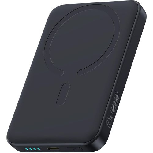 Enerfill Magsafe Powerbank 10000 Mah 22.5 W Wireless Magnetic External Battery Power Bank Usb C, Mini Fast Portable Charger Compatible With Iphone Series 16/15/14/13/12/Pro/Pro Max, Black