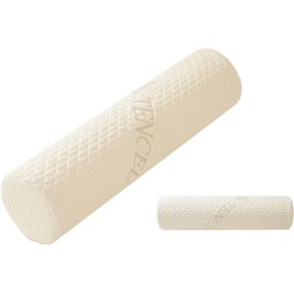Oreiller Cervical Rond En Mousse À Mémoire De Forme Avec Housse Amovible Pour Soulager Les Douleurs Cervicales (45 X 11,2 Cm) 