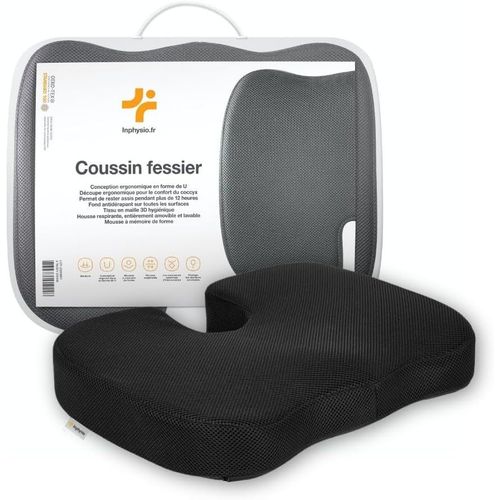 Coussin Mini Traversin Head Ergonomique En Mousse À Mémoire De Forme - Optimal Pour Le Cou, Les Lombaires Et Les Genoux - Coussin De Voiture Conducteur Ultra Confortable - 27 X 12 Cm