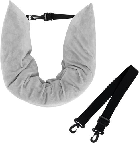 KALANKA-Oreiller de Voyage, Coussin Tour de Cou Voyage Avion, Coussin Cou Voyage, Oreiller de Voyage à Remplir, Oreiller de Voyage Multifonctionnel en Forme de U, pour L'avion, La Voiture et La Maiso