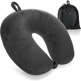 Oreiller Cervical De Qualité Supérieure - Oreiller De Soutien Du Cou Avec Mousse À Mémoire De Forme - Coussin De Cou Pour Adultes - Oreiller De Voyage Doux 