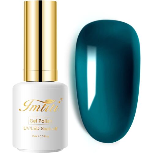 Gel Nail Polour, 1 Pcs 15ml Translucide Bule Green Gel Rouvre À Ongles Couleur Faire Tremper En Gel Nail Art Polonais Salon Bricolage De Lampe À Ongles De La Lampe À Ongles 