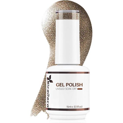 15ml Vernis Gel Semi Permanent Rose, Vernis À Ongles Gel Polish Uv Led Soak Off Brillant Longue Durée (05) 