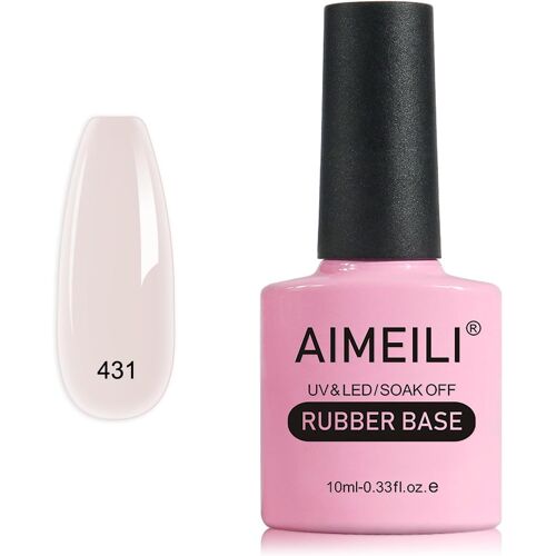 Kal-En 1 Rubber Base Coat Vernis Semi Permanent Gel Nude Gel Polish Uv Led Renforcement Et Réparation De Manucure, Colle De Décorations -10ml (431) 