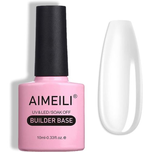 5 En 1 Builder Base Gel, Gel De Construction Clair Pour Pointes Ongles Faux Ongles Extension, Base Coat, Renforcement Et Réparation De Manucure, Colle De Décorations Et Stickers 10ml 