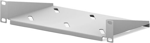 Étagère 10"" 1U Pour Armoire Réseau, Armoire Serveur, Cadre Rack 10"", Rails Profilés - Construction Robuste En Tôle D'Acier Robuste - Installation Facile - Profondeur 150 Mm Gris[DYB981660]
