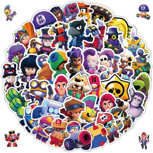 KALANKA-50 Pièces Cartoon Autocollants, Autocollants pour Enfants, Autocollants en Vinyle, Autocollants de Dessin Animé, DIY Stickers pour Téléphone, Bouteille d'eau, Skateboard, Valise, Guitare, Coo