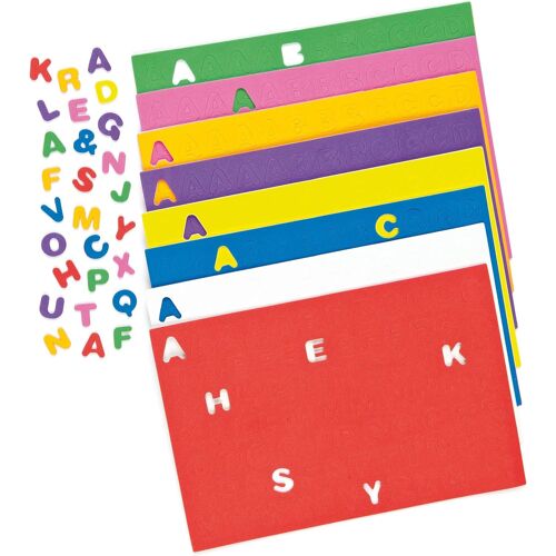 Mevronisshop-Lettres Majuscules De L'alphabet En Mousse Autocollante (Lot De 600)- Matériel Créatif Pour Enfants, Ec170