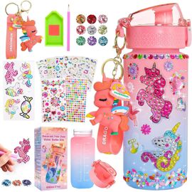 Licorne Bricolage Gourde Fille DIY Gourde Isotherme Bouteille Kit de Loisir Créatif Enfant Jeux Créatif Fille 6 7 8 9 10 Ans pour Idée Cadeau Noël Extérieur Jeux Enfant 2 3 4 5 6 Ans.[B389]