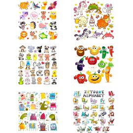Patchs Thermocollants Enfants - 8 Motifs Licorne Arc-en-Ciel, Applique Brodée Pour Vêtements