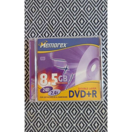 DVD+R Memorex 8,5 gb, double layer / double couche.