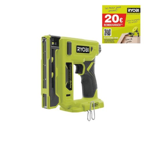 Agrafeuse RYOBI - R18ST50-0 - 18V One+ - sans batterie ni chargeur