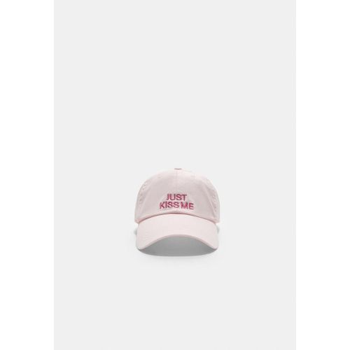 Stradivarius Casquette Message Rose Pastel Os
