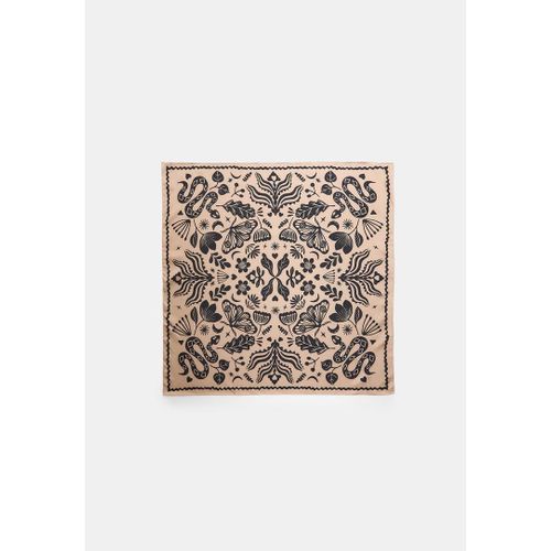 Stradivarius Foulard Imprimé Beige Os