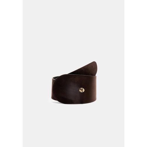 Stradivarius Ceinture Large À Fermeture Métallique Camel Clair S
