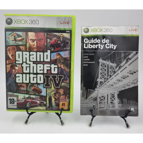 Jeu Xbox 360 Grand Theft Auto Iv (4) En Boite, Avec Notices