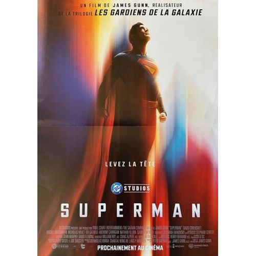 Superman - Affiche Originale De Cinéma - Format 40x60 Cm - Un Film De James Gunn Avec David Corenswet, Rachel Brosnahan, Nicholas Hoult, Edi Gathegi, Anthony Carrigan / Super Man - Année 2025