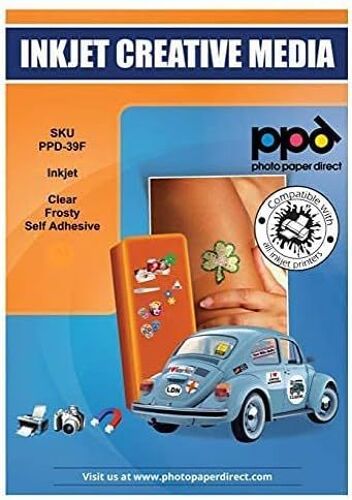 A4 X 10 Autocollants Premium Semi-Transparent/Translucide, Personnalisé, Impression Jet D'encre, Etiquettes Bouteilles Et Bocaux -39f-10