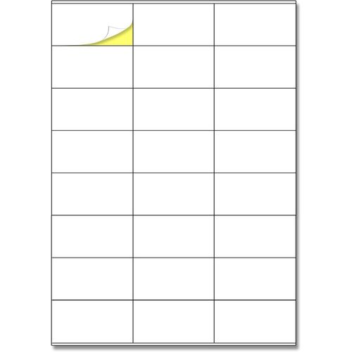 Kalanka-24 Étiquettes/Feuille, 150 Feuilles, A4 Étiquettes Autocollantes Imprimable Blanc - 70 X 36 Mm