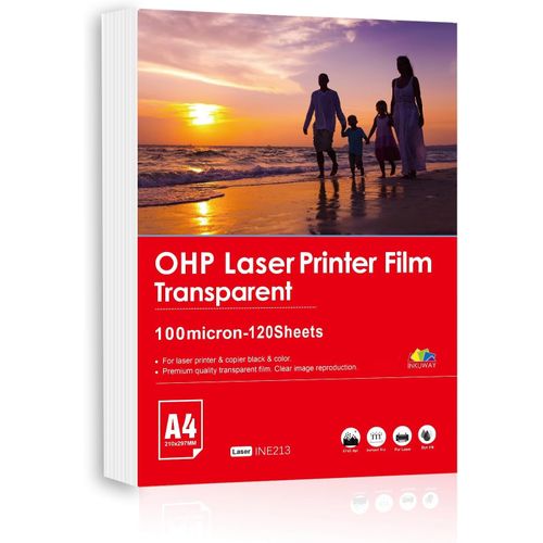 LETNERNY-Feuille D'Ac¿¿tate Transparente Pour Imprimante Laser Et Photocopieuse, Utilis¿¿e Pour La S¿¿rigraphie Artisanale (A4 100+20 Feuilles)