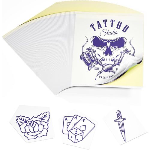 M08f Tp81 Tp86 Tp88 Lot De 50 Feuilles De Papier Transfert Pour Imprimante De Tatouage,Format A4,210 X 297 Mm,Papier De Tatouage Temporaire 