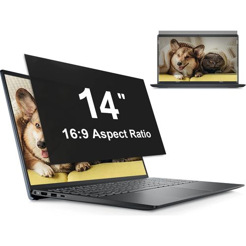 KALANKA-Filtre de Confidentialité 14 Pouces, Filtre Ecran Ordinateur Confidentialité Portable Compatible avec HP/Dell/Acer/Lenovo/Thinkpad/Envy/Xps, Amovible Anti-Lumière Bleu Protection Ecran PC 16: