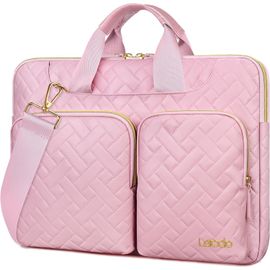 360° Protection Housse Ordinateur Portable,16 Pouce Computer Case pour 16"" New MacBook Pro M4/M3/M2 /M1 Pro Max A3403 A3186 A2991 A2780 A2485 2024-2019,15"" Surface Laptop 7th,Sakura Rose