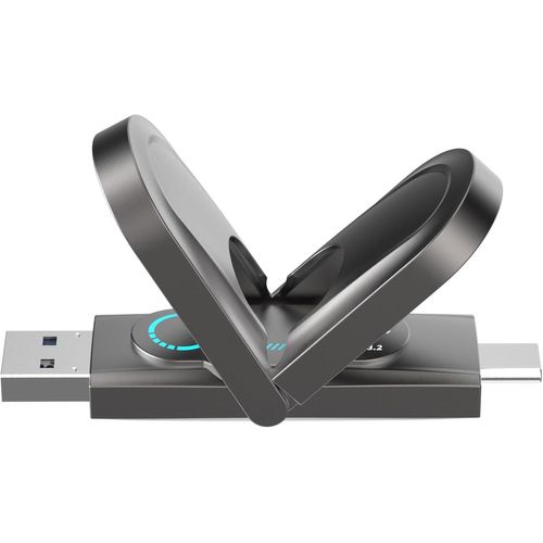 Disque Dur Externe Ssd Portable De 1 To,Double Interface De Type C Et Usb 3.2,Avec Un Aspect Compact Et Portable Similaire Au Lecteur Flash Usb,Convient Pour Les Téléphones Android Type-C,Pc