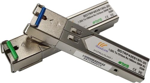 1G SFP Module,Single Mode SC Fiber Optic Cable Transceiver Compatible with Cisco SFP-1G-LR,20KM,Ubiquiti UF-MM-1G,Netgear,Mikrotik,D-Link,Supermicro and Other Switches
