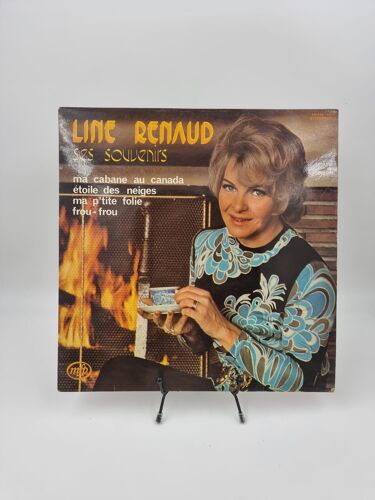 Vinyle 33 Tours Line Renaud : Ses Souvenirs (Ma Cabane Au Canada…) Avec Fourreau